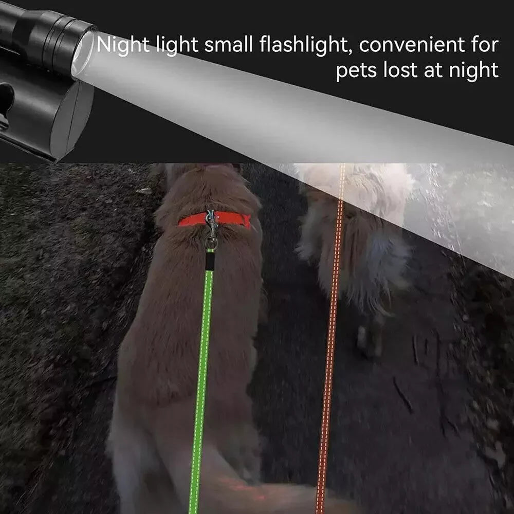 Revolutionary Dual Pet Leash - Retractable Reflective 360° Swivel for Effortless Double Dog Walking!