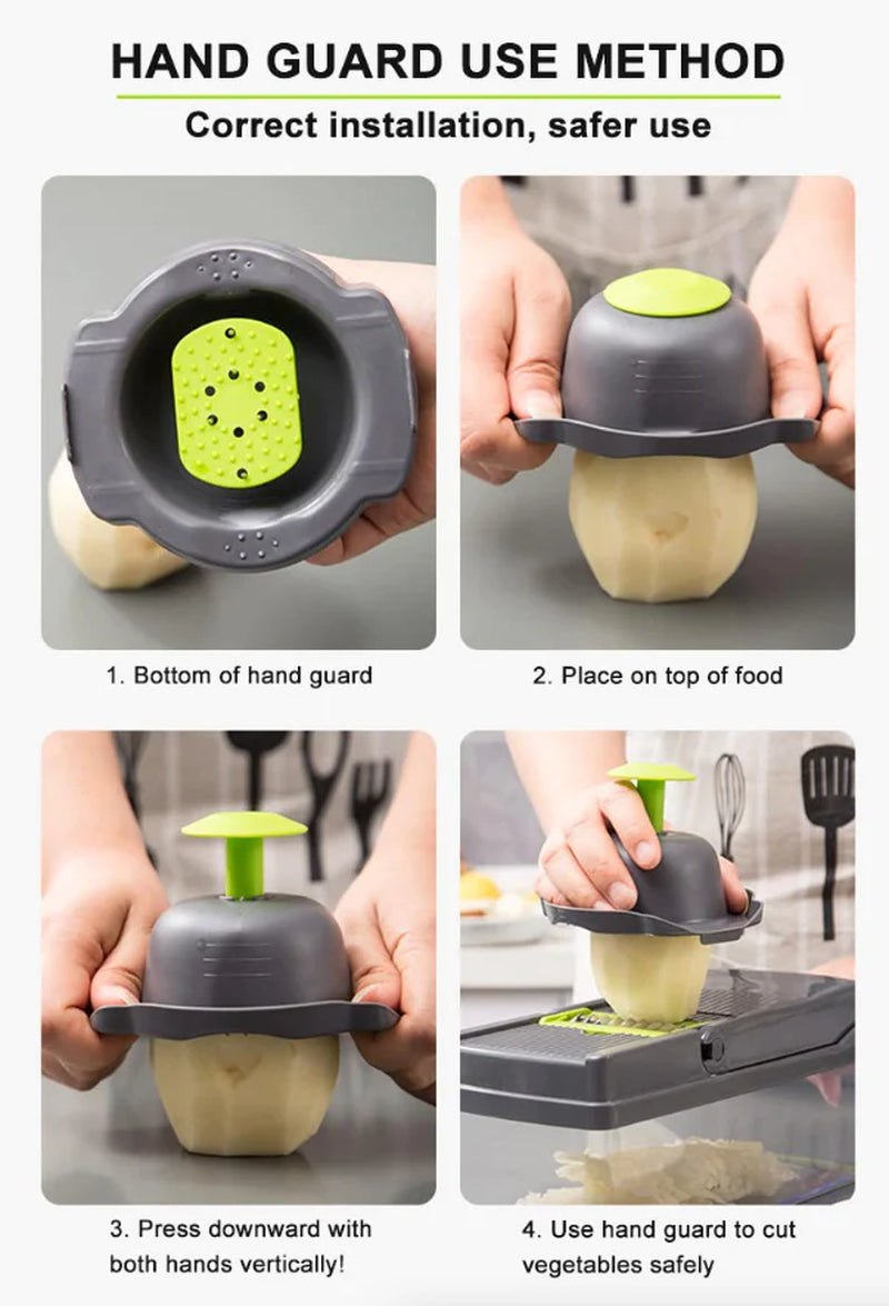 Ultimate 15-in-1 Vegetable and Fruit Chopper - Versatile Cutter and Slicer for Effortless Meal Prep!