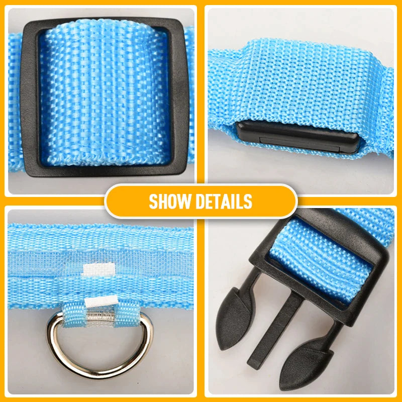 Illuminate Your Dog's Safety with Our LED Adjustable Light-Up Collar - Waterproof and Stylish