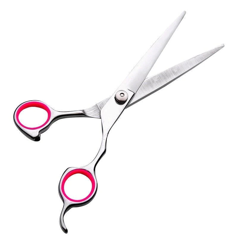 Professional Pet Dog Grooming Scissors Set - Stainless Steel Straight, Curved, and Thinning Shears