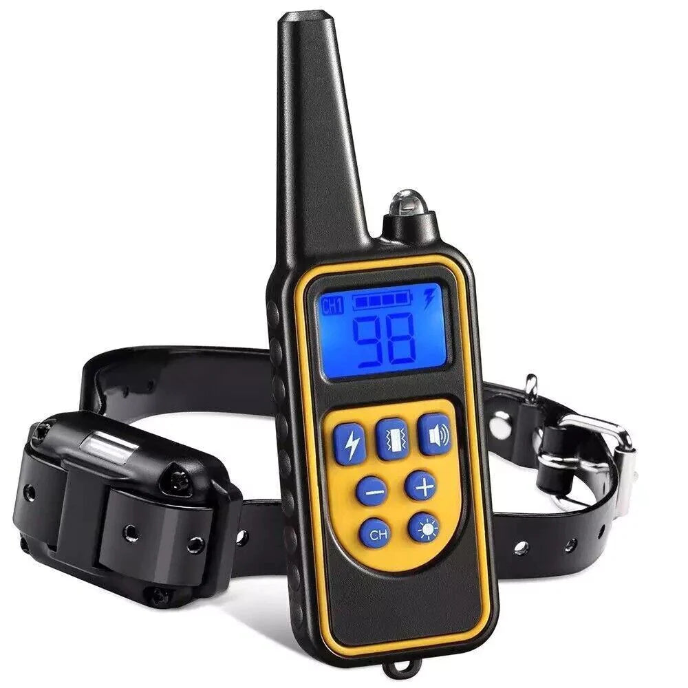 3000 FT Rechargeable Dog Training Collar - Waterproof Remote Shock Trainer for Effective Pet Obedience