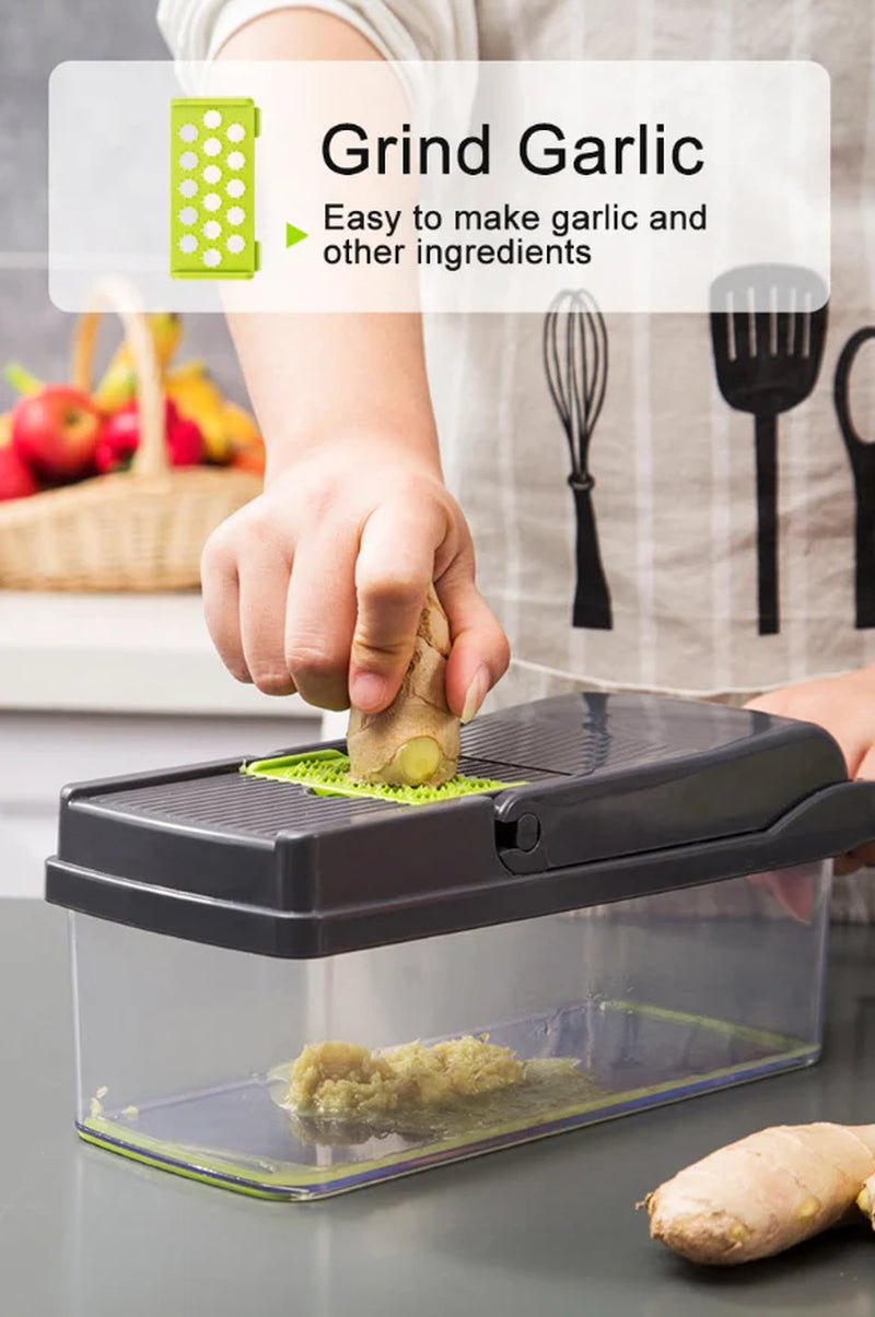 Ultimate 15-in-1 Vegetable and Fruit Chopper - Versatile Cutter and Slicer for Effortless Meal Prep!