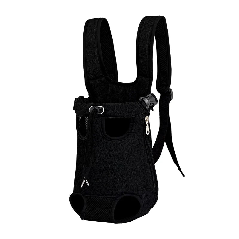 Adjustable Dual-Shoulder Pet Carrier Backpack for Cats and Dogs - Portable Outdoor Travel and Hiking Bag