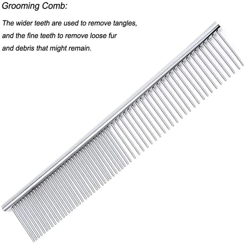 Professional Pet Dog Grooming Scissors Set - Stainless Steel Straight, Curved, and Thinning Shears