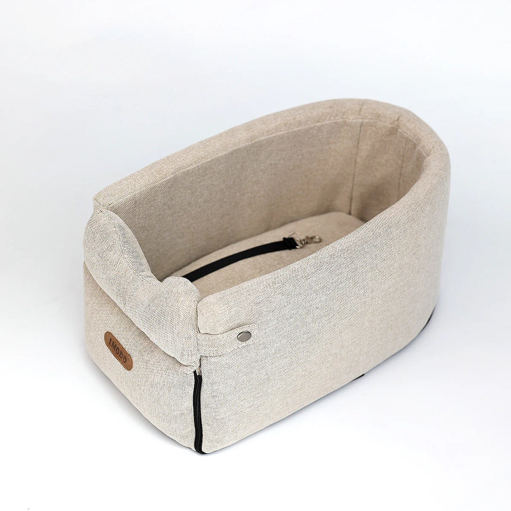 Portable Dog Car Seat Bed - Safe Travel Carrier for Small Dogs & Cats