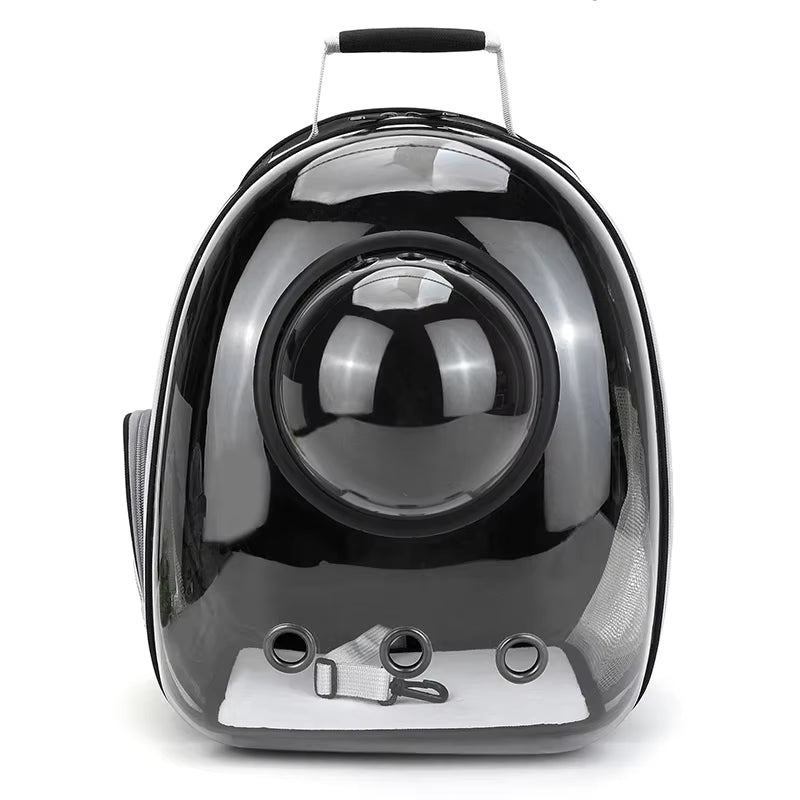 Space Capsule Pet Carrier Backpack - Breathable & Portable Transparent Design for Cats and Dogs