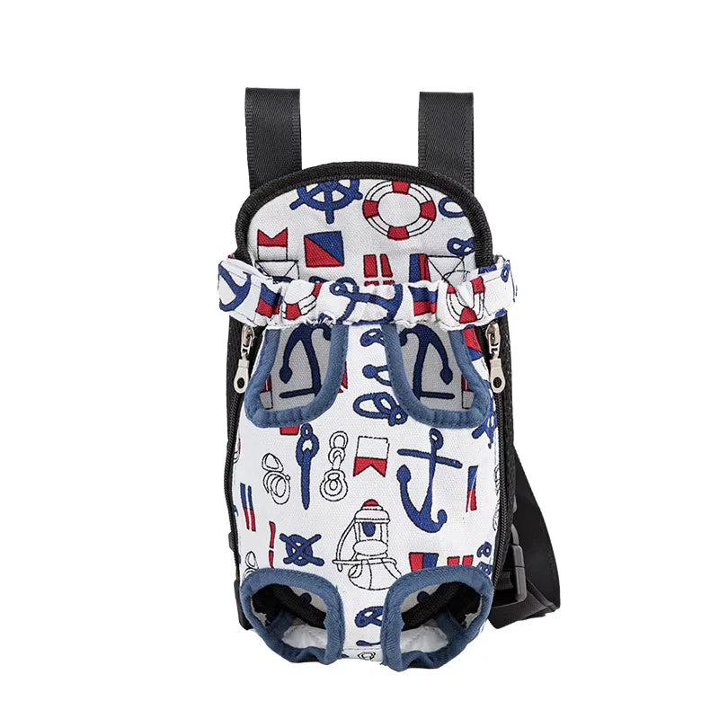 Adjustable Dual-Shoulder Pet Carrier Backpack for Cats and Dogs - Portable Outdoor Travel and Hiking Bag