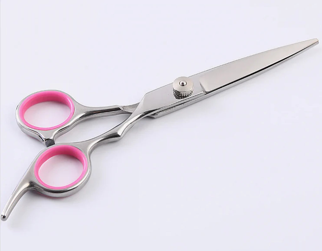 Professional Pet Dog Grooming Scissors Set - Stainless Steel Straight, Curved, and Thinning Shears