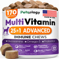 Premium Dog Multivitamin Chews with Glucosamine - 170 Delicious Hip Support Supplements