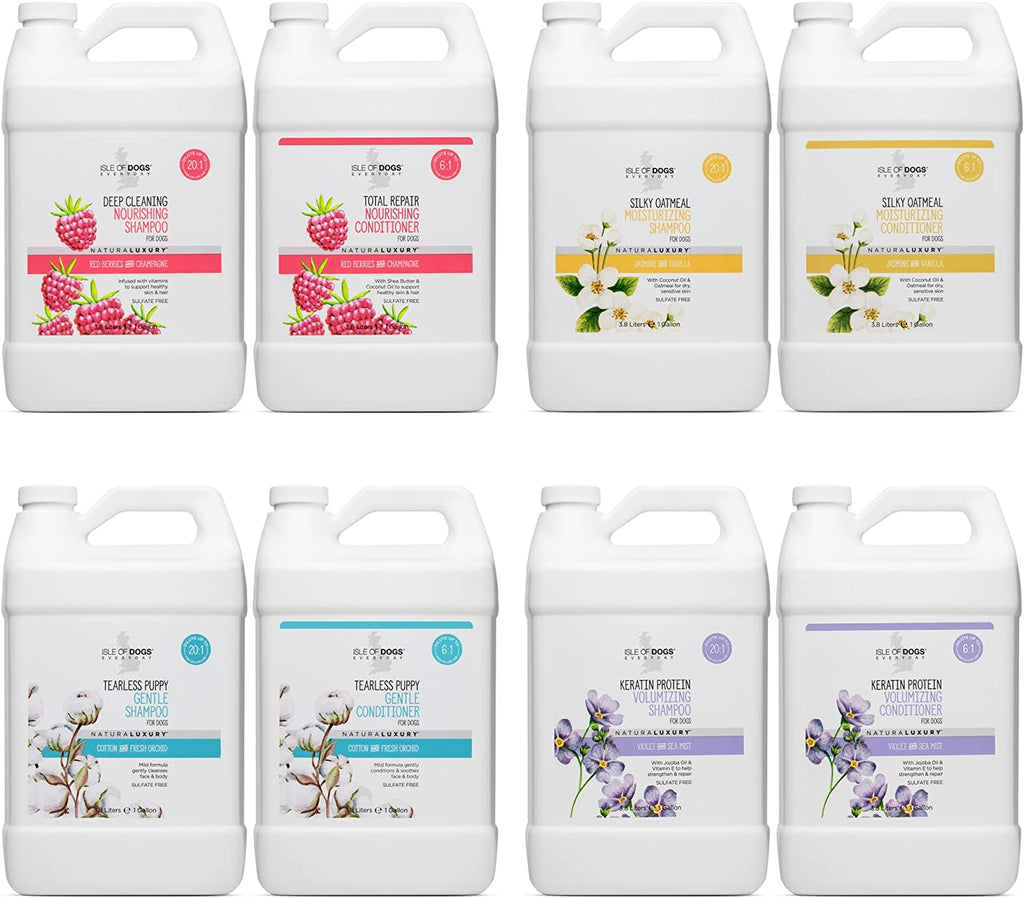 - Everyday Natural Luxury Tearless Puppy Shampoo - Cotton + Fresh Orchid - Sulfate & Paraben Free Formula - 1 Gal, (823-Gal)