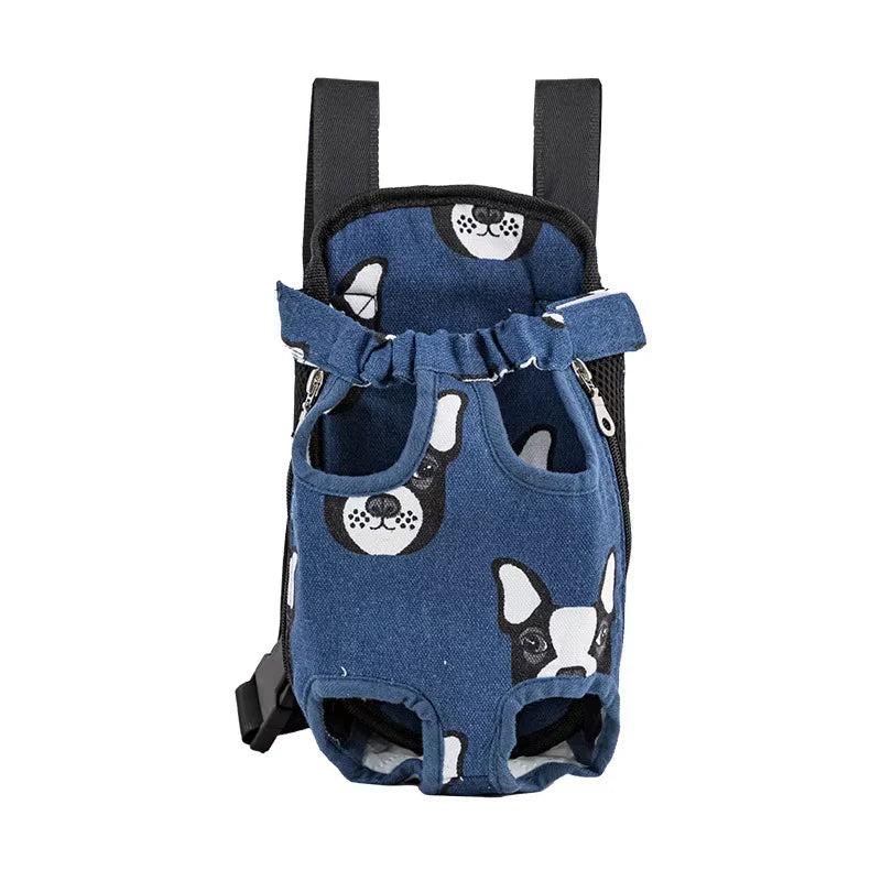 Adjustable Dual-Shoulder Pet Carrier Backpack for Cats and Dogs - Portable Outdoor Travel and Hiking Bag
