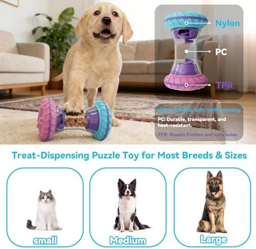 Engaging Interactive Dog Puzzle Toys for All Breeds - Durable and Fun Mental Stimulation for Your Puppy, Perfect for Training and Slow Feeding
