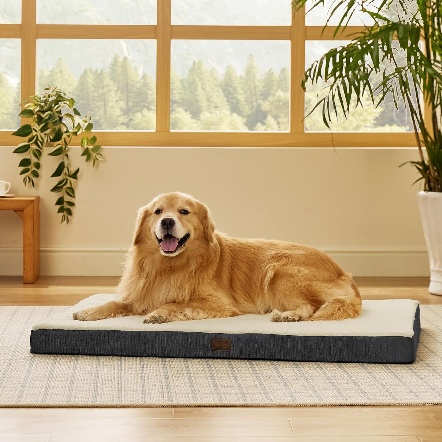 Bedsure Extra Large Orthopedic Dog Bed - Comfy, Washable Cover & Egg Crate Foam for Pets up to 100 lbs