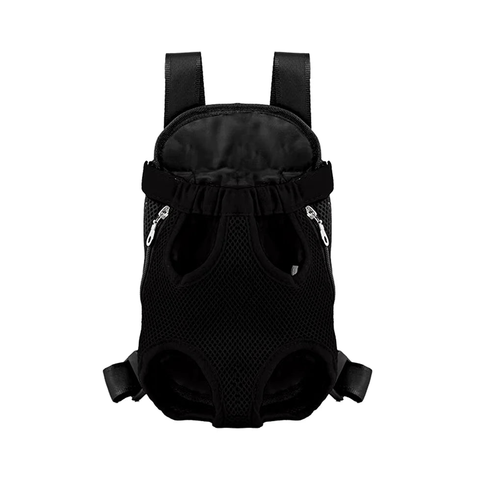 Adjustable Dual-Shoulder Pet Carrier Backpack for Cats and Dogs - Portable Outdoor Travel and Hiking Bag