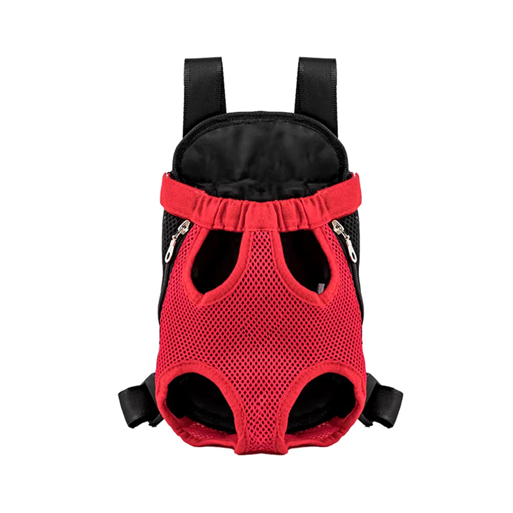 Adjustable Dual-Shoulder Pet Carrier Backpack for Cats and Dogs - Portable Outdoor Travel and Hiking Bag