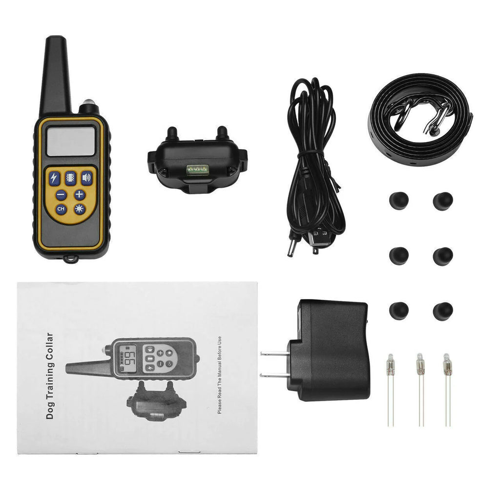 3000 FT Rechargeable Dog Training Collar - Waterproof Remote Shock Trainer for Effective Pet Obedience