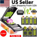 Ultimate 15-in-1 Vegetable and Fruit Chopper - Versatile Cutter and Slicer for Effortless Meal Prep!