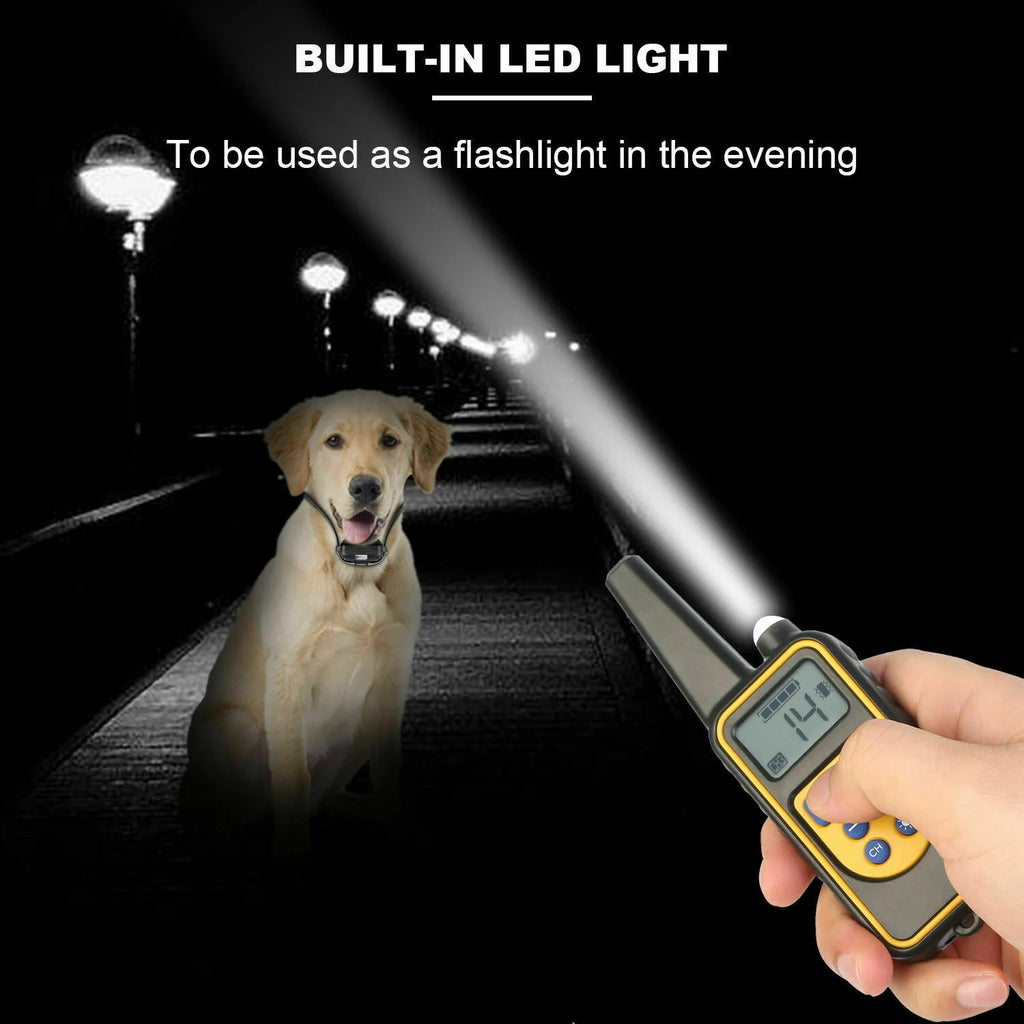 3000 FT Rechargeable Dog Training Collar - Waterproof Remote Shock Trainer for Effective Pet Obedience