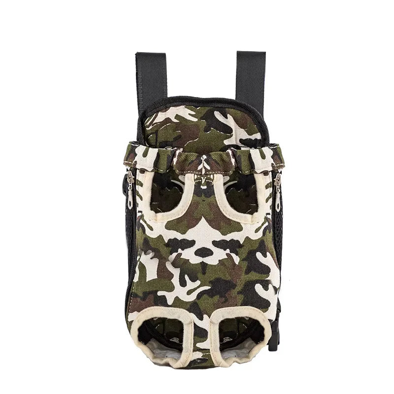 Adjustable Dual-Shoulder Pet Carrier Backpack for Cats and Dogs - Portable Outdoor Travel and Hiking Bag