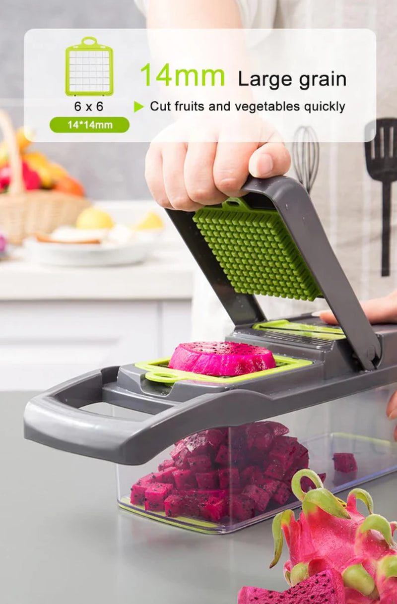 Ultimate 15-in-1 Vegetable and Fruit Chopper - Versatile Cutter and Slicer for Effortless Meal Prep!