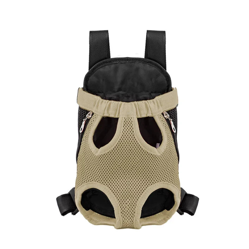 Adjustable Dual-Shoulder Pet Carrier Backpack for Cats and Dogs - Portable Outdoor Travel and Hiking Bag